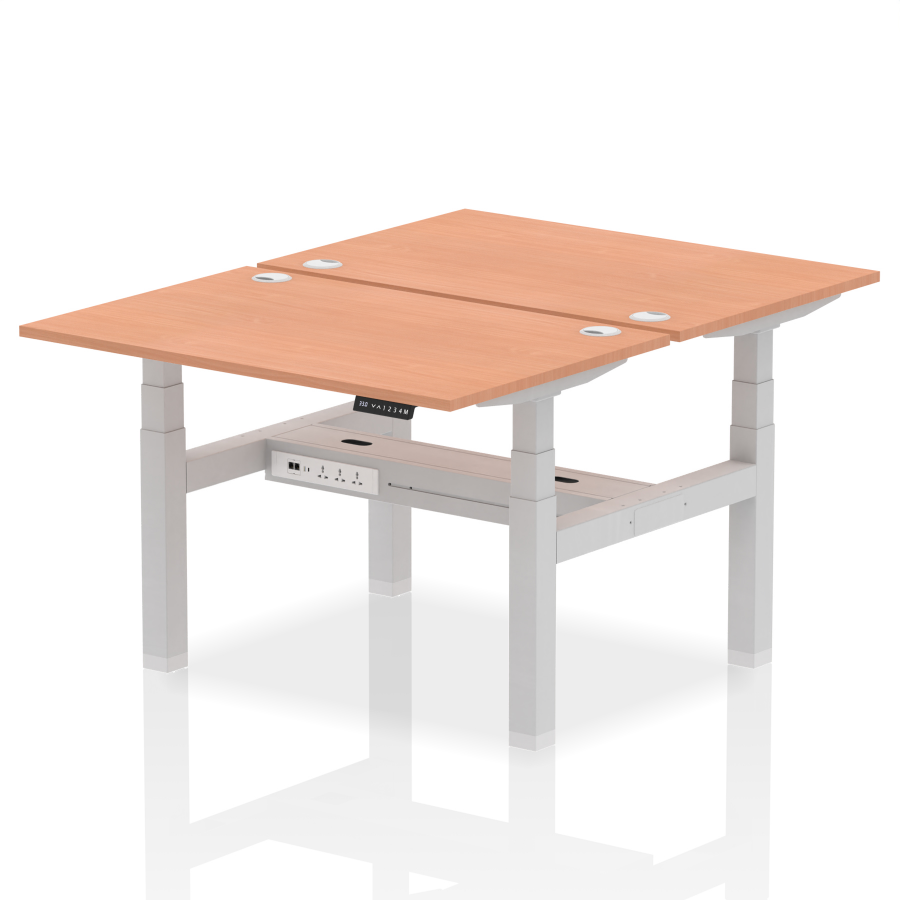 Rayleigh Back-to-Back 2 Person Height Adjustable Bench Desk